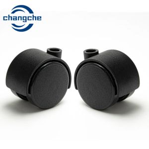 Black Office Chair Rollers 31mm Diameter at Office