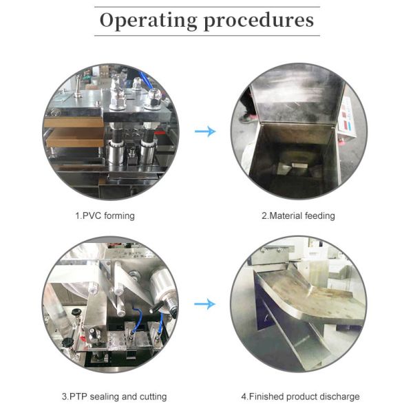 GMP Standard Alu Alu Blister Packing Machine For Capsule Tablet