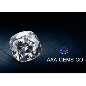 Supper White Classic Cushion Cut Moissanite Gemstone In Size 7.5mm