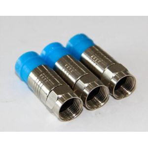 Brass Copper CATV Connector RG58 RG59 RG6 RG11 IEC 60169-24 Standard