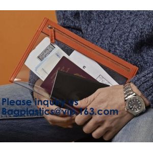 OEM Makeup Cosmetic Bag Commodity Package Packing Soft Customized PVC Slider