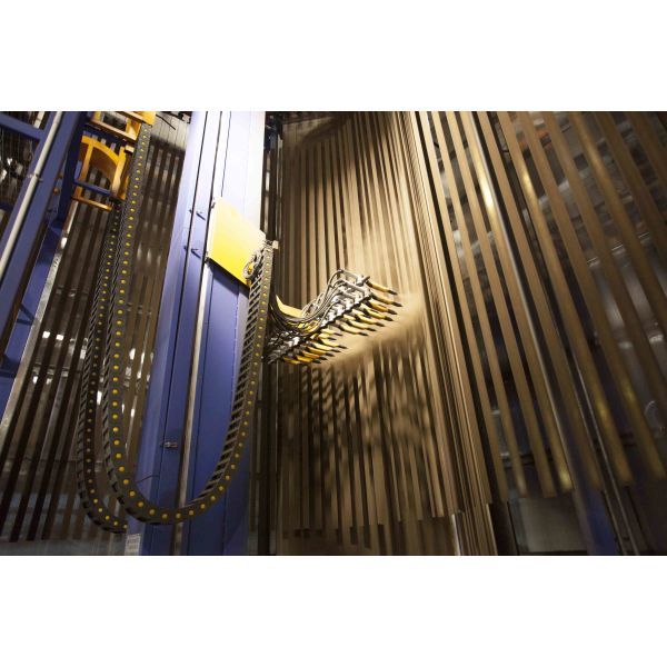 Buy Compact Full Automatic Vertical Powder Coating Line PLC Control at wholesale prices