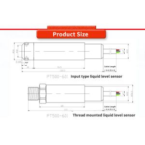 Advanced Water Level Transmitter with 5VDC Supply and 0.5-100m Measurement Range