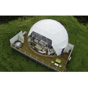 New Arrivals 4 to 6 People 850g PVC Cloth Hotel Tent Luxury Garden Igloo Dome