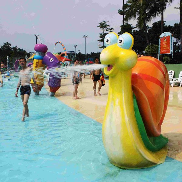Buy Fiberglass Water Game Spray Park Equipment With Cartoon Animal Shaped at wholesale prices