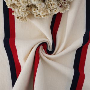 Natural And Comfortable Soft And Skin-Friendly Care Striped Knit Fabric For T