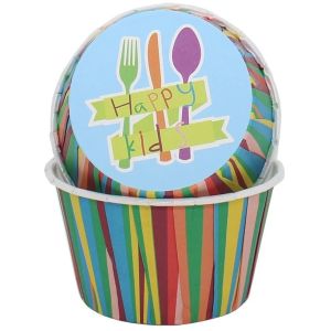 Color Stripe Paper Greaseproof Dessert Baking Muffin Cups