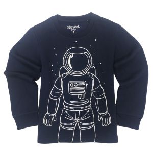 Thermal Children Pajamas Set Luminous Glow Print for Winter and Autumn Sleepwear