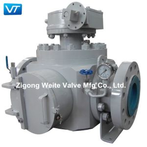 Two Position Shut Off Pigging Ball Valve With Cleanout Design