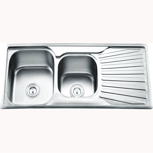 Buy OEM Double Bowl 18 Gauge Undermount Sink With Optional Overflow at wholesale prices