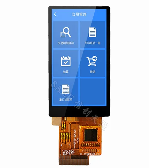1.9 inch TFT LCD display product view and dimensions