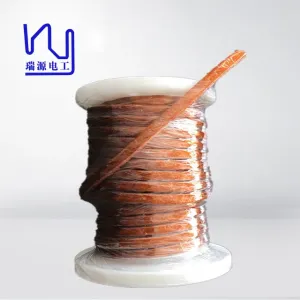 Certified Solid Rectangular Copper Wire AIW Insulation 1mm X 0.25mm 220℃