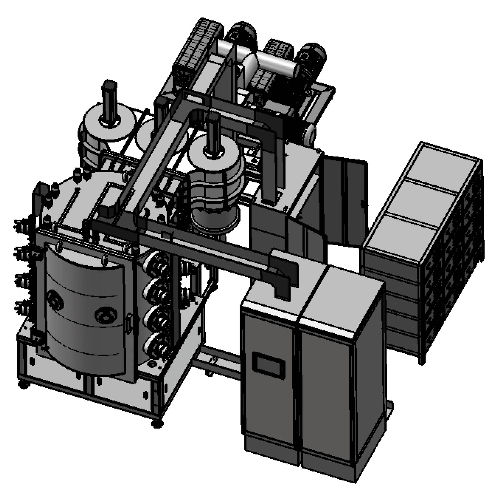 Brass Security Locks PVD Ion Plating Machine, Zinc Alloy Handles Decorative Coatings