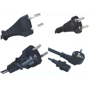 Quality VDE European power supply cords with CEE7/7 CEE7/16 schuko plugs for sale