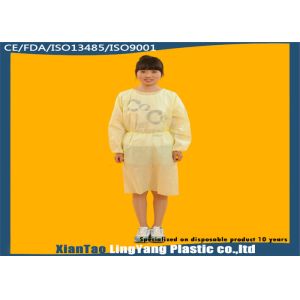Durable Elastic Cuff Disposable Dressing Gowns , Disposable Surgical Apron OEM