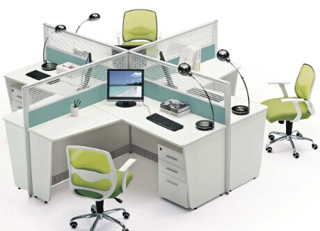 modern 4 seater office partition workstation,4 person office cubicle,#JO-7035