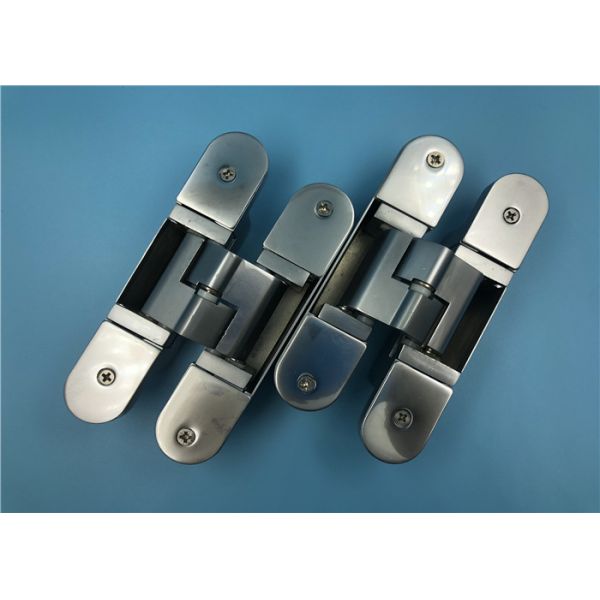 Zinc Alloy 3D Concealed Hinges With Pearl Chrome Surface Finishing