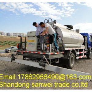 4x2 EURO 3 Asphalt Sprayer Truck , Asphalt Spraying Machine 9-12m / Min