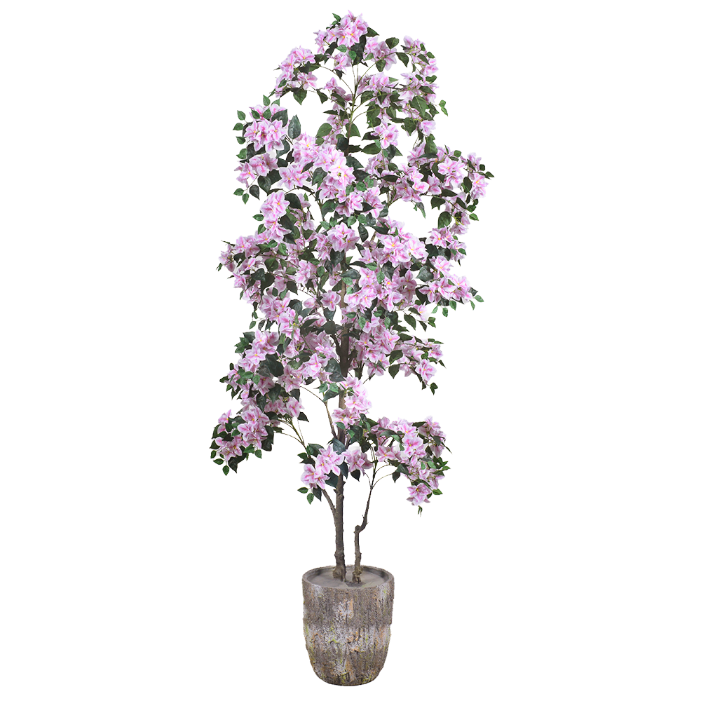 China Artificial Bougainvillea Tree with Flower in Plastic Pot for Front Porch Home Office Garden Party Decoration on sale