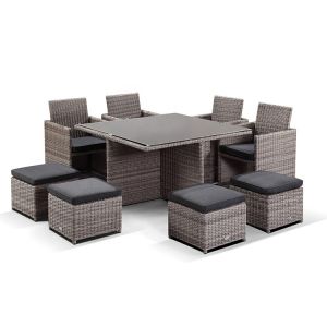 Luxury Garden Poly Rattan Handwoven Solaris High Synthetic Wicker Outdoor