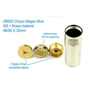 New popular 26650 mechanical mod ecig chi you megan mod 26650
