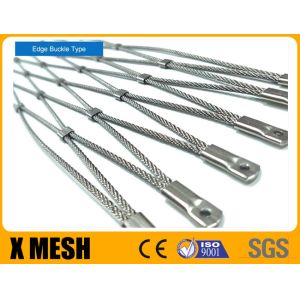 AISI304 316 Architectural Flexible Stainless Steel Rope Mesh Netting Anticorrosive