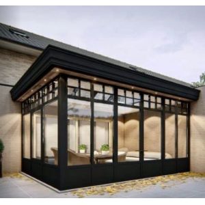 Retractable Aluminum Green House Roof For Super Wide Enclosure Glass House