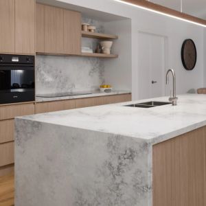 Australian Standards Contemporary Veneer Kitchen Cabinets Custom Modern Marble