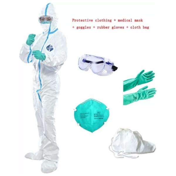 Unisex Disposable Protective Suit , Lightweight Disposable Coveralls Optional