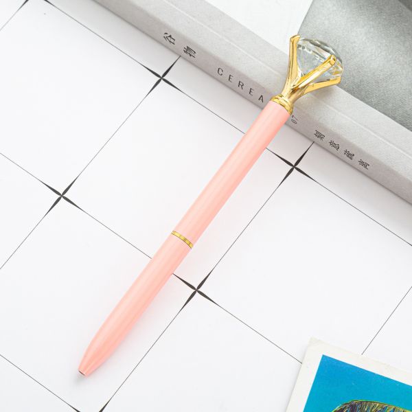 Personalized Diamond Crystal Metal Ballpoint Pen for Gift 2.5g 0.35mm Writing Width