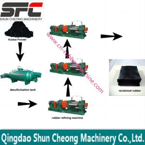 rubber refining mill for reclaimed rubber/reclaimed rubber production line