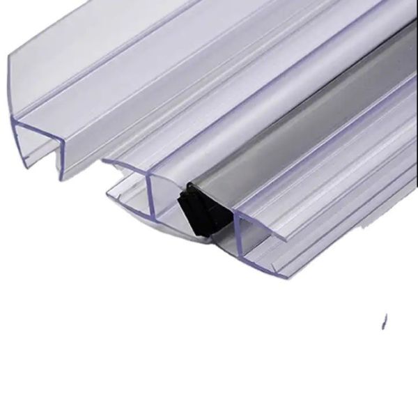 Shower Room/Cabins Waterproof Translucent Vinyl Edge Seal Glass Door PVC Sealing