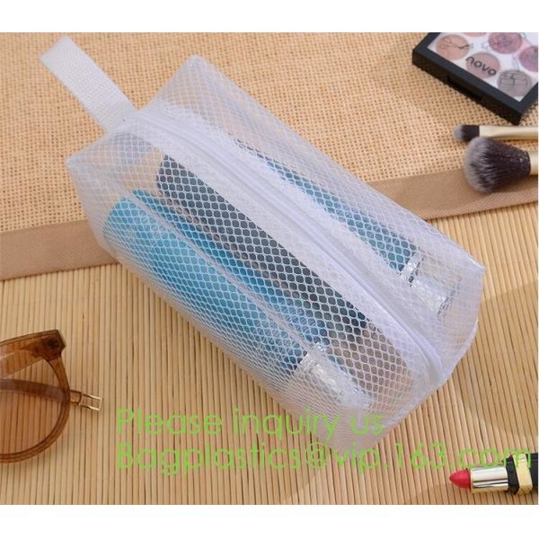 Portable Waterproof Travel Makeup Organizer Bags,Mesh Transparent Design Toiletry Bag for Women Toiletry Bag Makeup Bag
