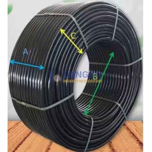 Double Station Plastic Tuber Rewinder Machine PE HDPE Corrugated Pipe Winder