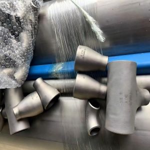 China Grade 1 Steel Pipe Fitting S32205 S32750 Prefabricated Titanium Tube Fittings on sale