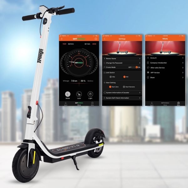 Portable Adult Electric E Scooter 36V 7.5Ah 8.5 Inch Double Wheels Load 100KG
