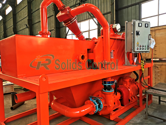 Compact mud system desanding plant
