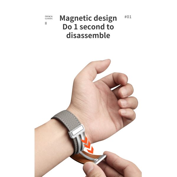 20mm Leather Watch Strap Replacement for SamSung GaLaxy Watch 4 Wrist Band Gift Accessory