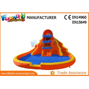 PLATO 0.55mm PVC Tarpaulin Inflatable Water Slide For Pool / Yard Park