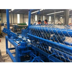 Quality 3m width Fully-Automatic double wire feeding Chain Link Fence Machine with Factory Best Price for sale