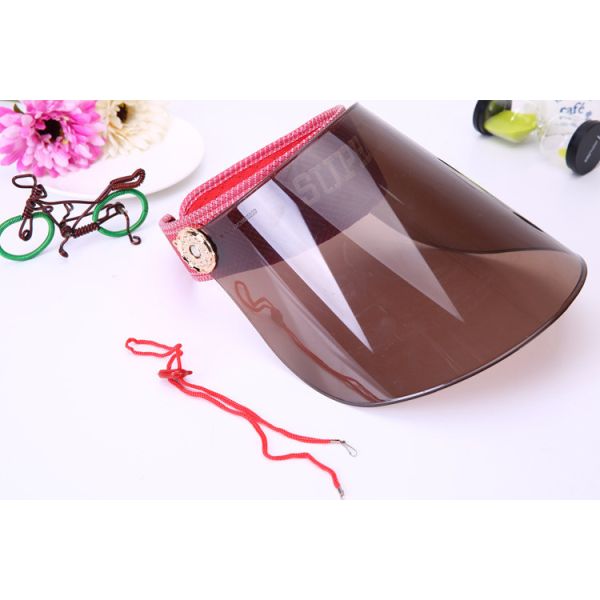 AK16102 PVC sun visor summer hats , promotion hats and cap for sale