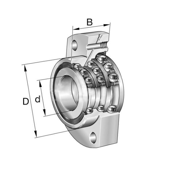 INA DKLFA30110-2RS Double Direction Angular Contact Ball Bearing Unit