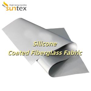 Flexible Heat Resistant Silicone Coated Fiberglass Fabric with 260℃ Continuous