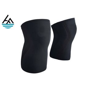 Elastic Neoprene Knee Sleeve , Eco - Friendly Weightlifting Knee Sleeves
