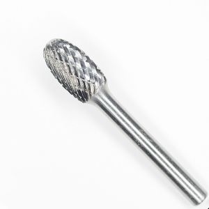 Quality SE-51 Oval Shape Carbide Burr Die Grinder Bits 1/4&quot; X 3/8&quot; On 1/8&quot; Shank Standard Double Cut for sale