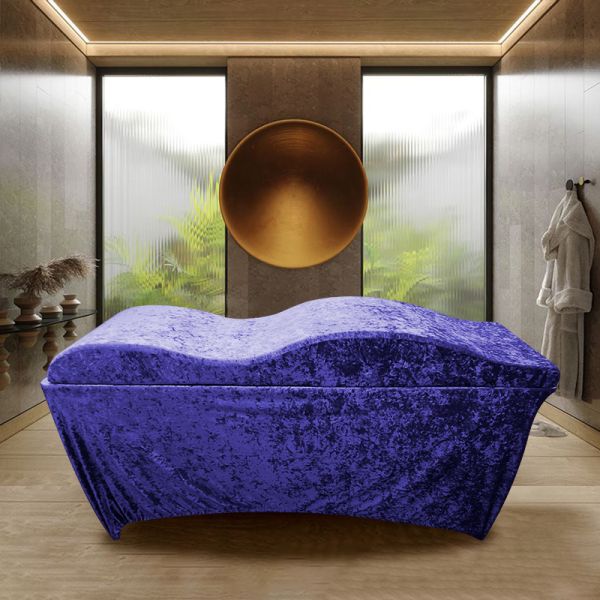 The Diamond velvet fabric Slow rebound Curved Gel Air Foam Beauty Salon lash bed Mattress