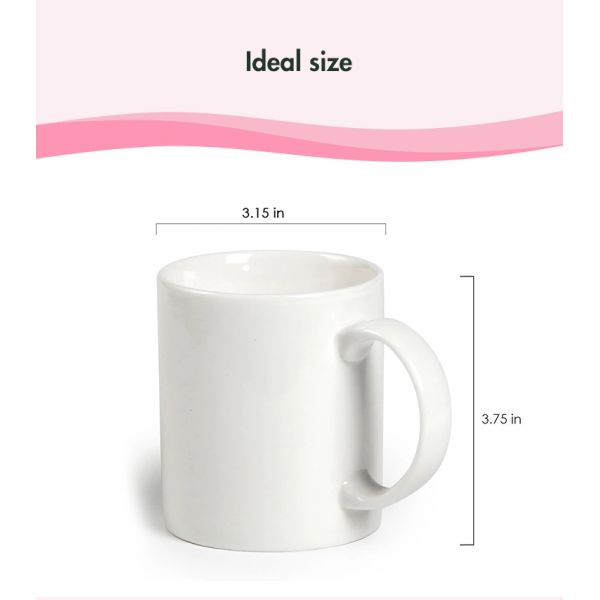 travel mug 11 oz vacuum tumbler cup Custom Ceramic White Coffee Mug For Sublimation