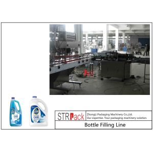 Foaming Liquid Filling And Sealing Machine Line For Floor / Glass Cleaner