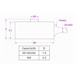 Micro compression load cell 5kg 10kg 20kg 50kg smallest load cell force