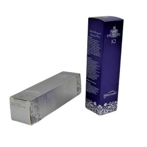 Folded Makeup Packaging Boxes with Holographic Mylar Metal Paper Material